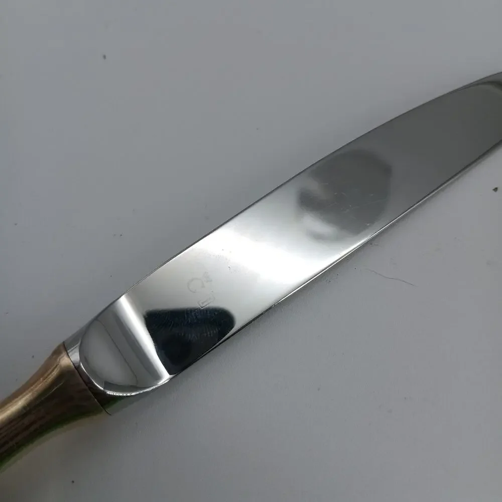 5X BK Christofle Silverplate Flatware DROP Butter Dinner Knives Sharp